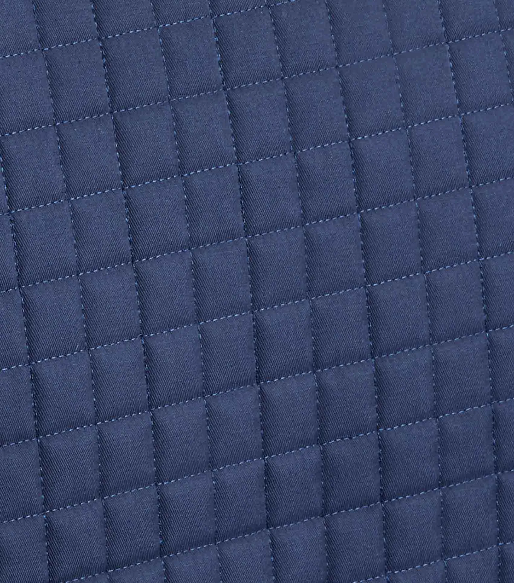 Merino Wool Saddle Pad - Half Pad Navy/Navy Wool