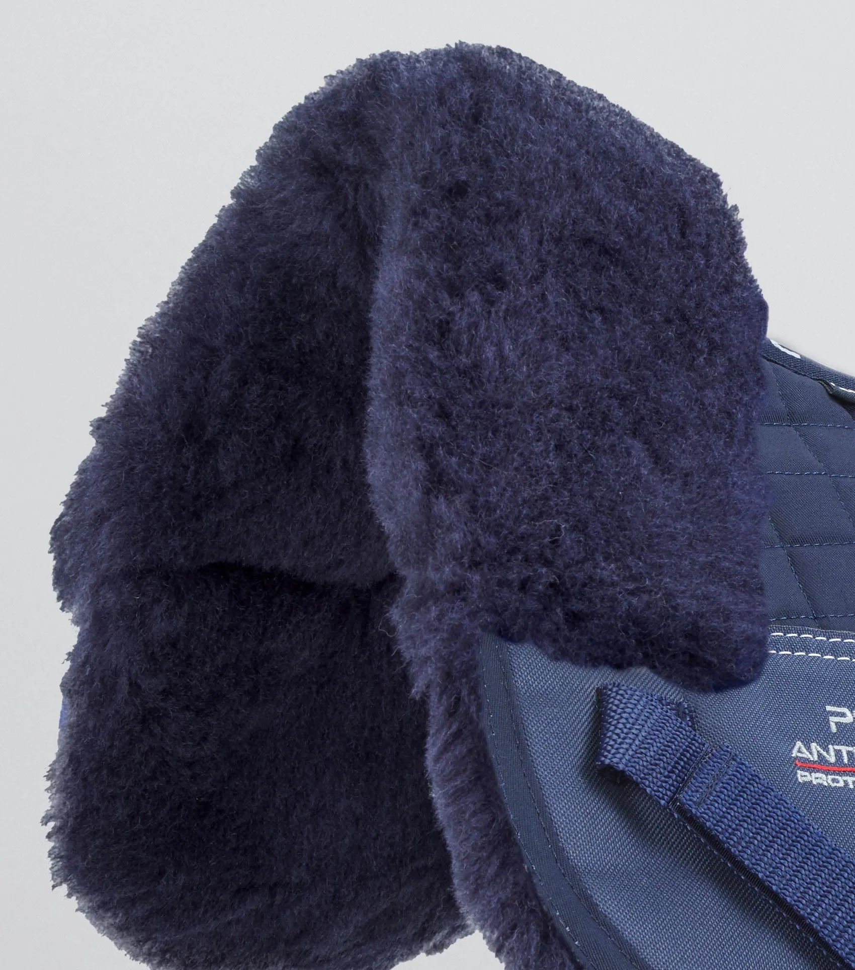 Merino Wool Saddle Pad - Half Pad Navy/Navy Wool
