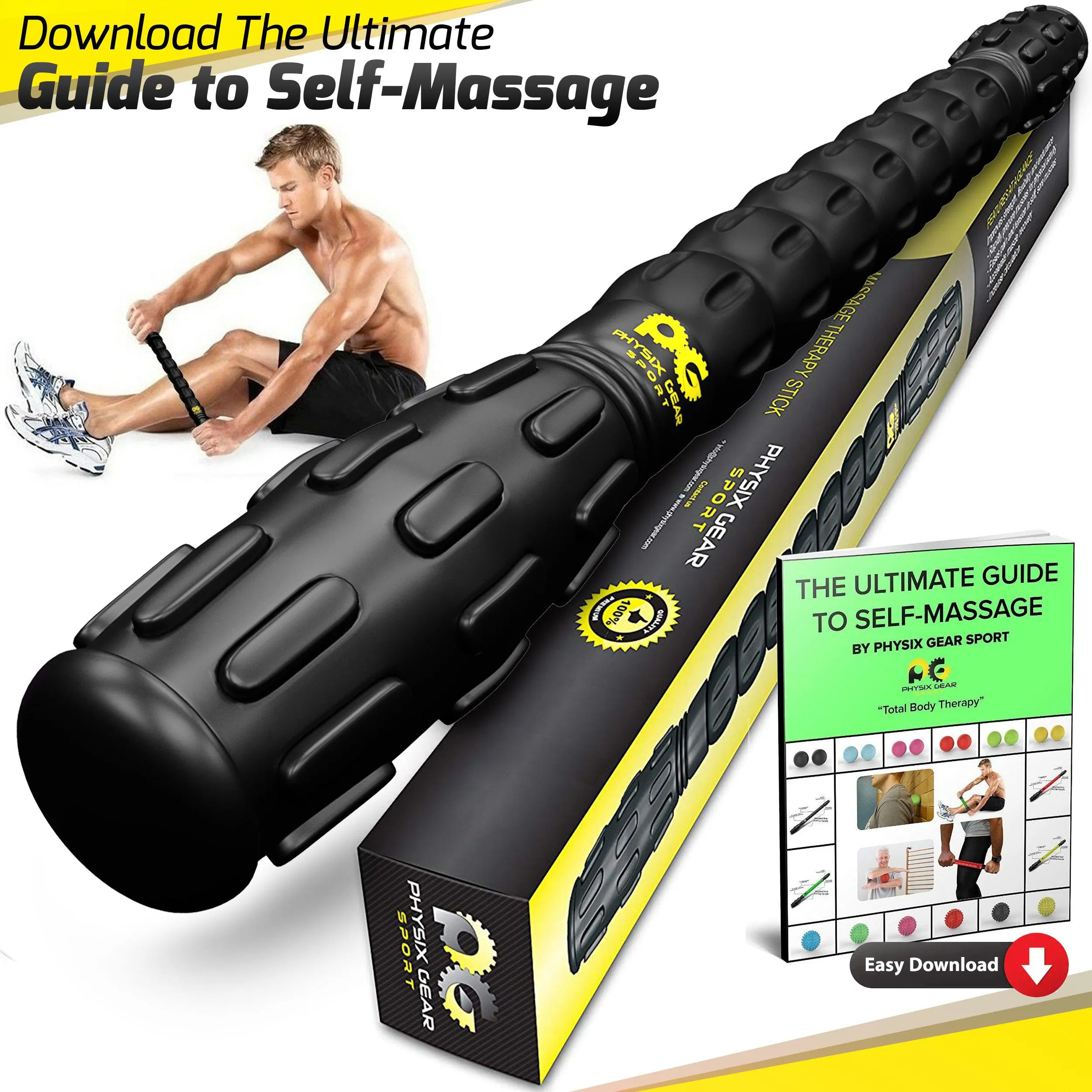 Muscle Roller Sticks - Relief for Sore Muscles and Improved Flexibility