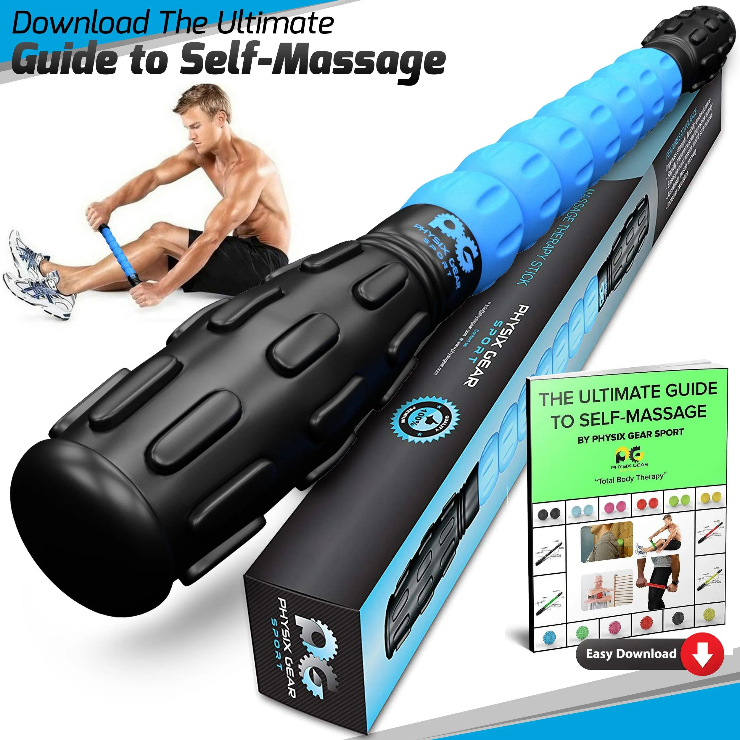 Muscle Roller Sticks - Relief for Sore Muscles and Improved Flexibility