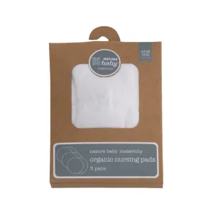 Nature Baby Organic Nursing Pads 3 Pack - Natural
