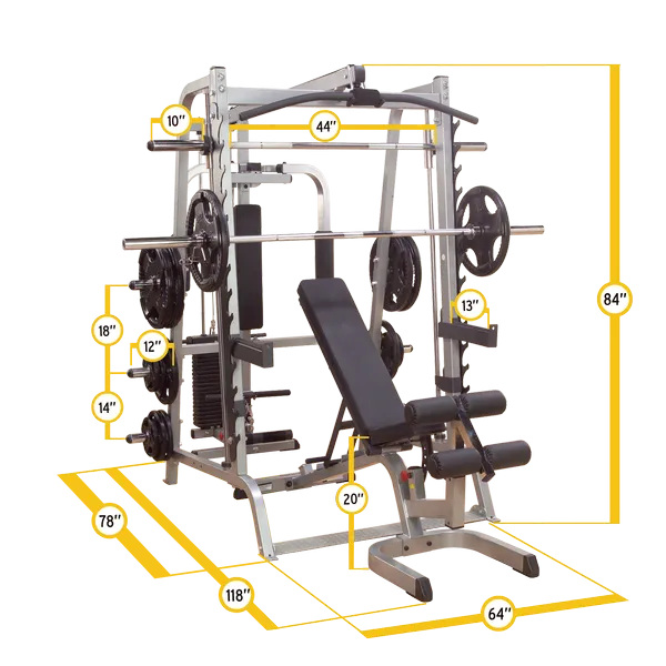 New 2024 Body-Solid Series 7 Smith Home Gym Package