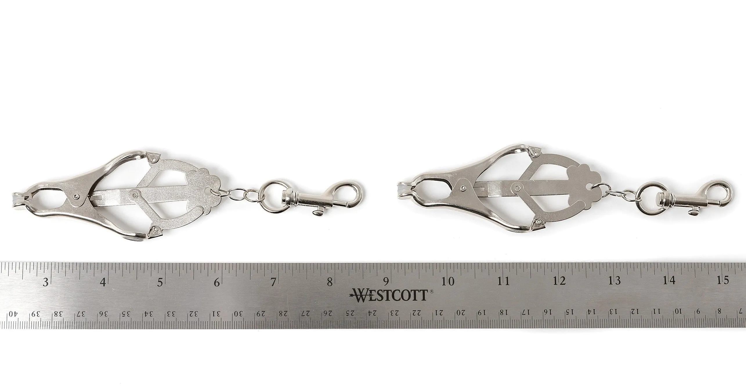 Japanese Clover Nipple Clamps with Clips - Adjustable Intensity