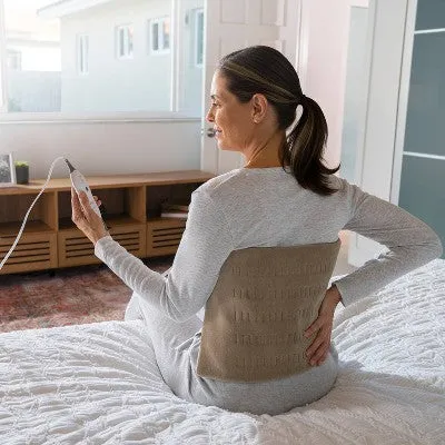 Open Box - Sunbeam Premium Machine Washable Integrated Heating Pad with Compact Storage - King Size