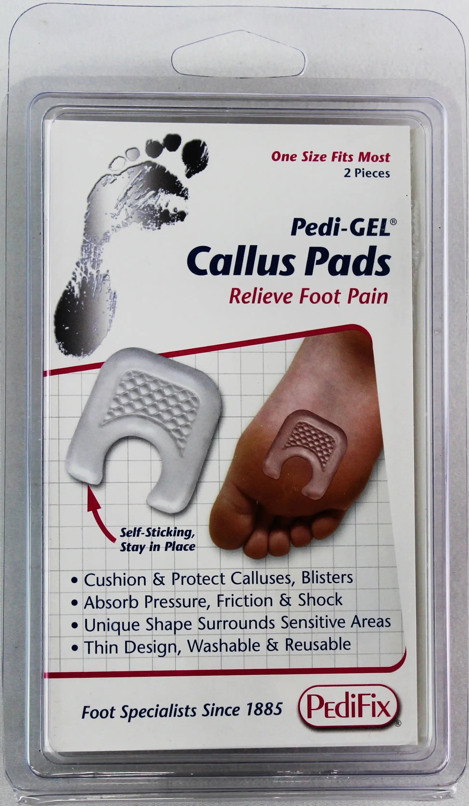PediFix Pedi-GEL Callus Pads  Cushioned Protection for Pressure & Friction