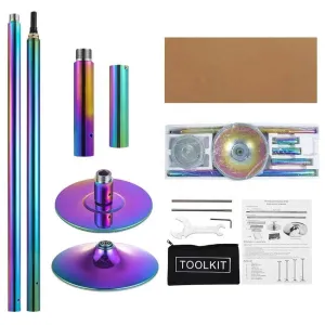 Portable Adjustable Height, Spinning and Static, Exercise and Fitness Dance Pole