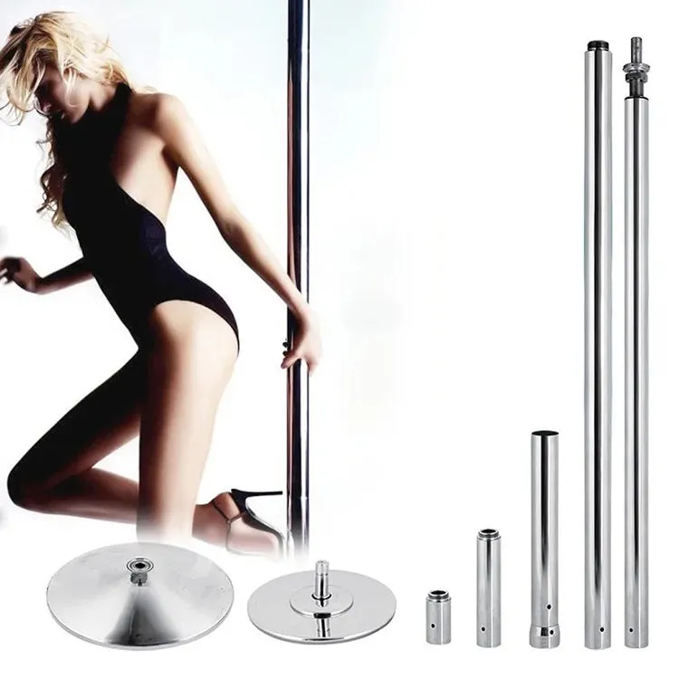 Portable Adjustable Height, Spinning and Static, Exercise and Fitness Dance Pole