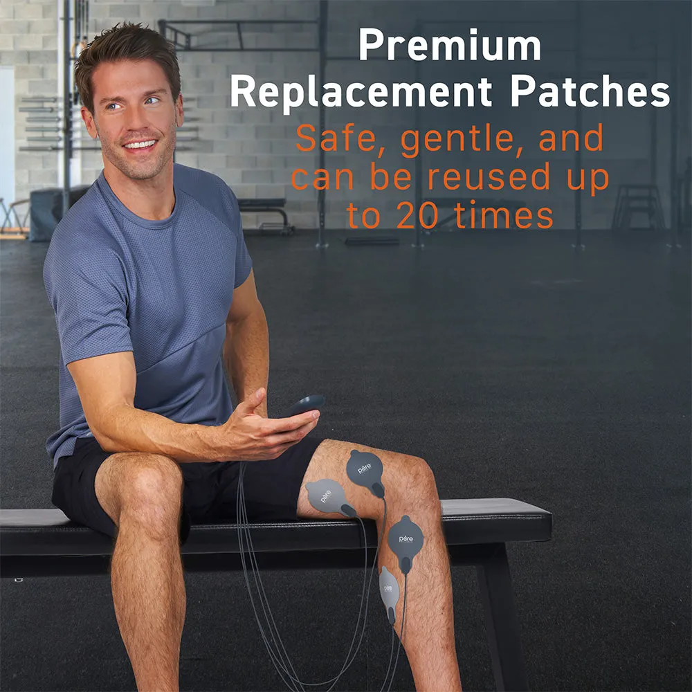 PurePulse™ Trio Reusable Electrode Gel Patches - 5 Pack (20 Patches)