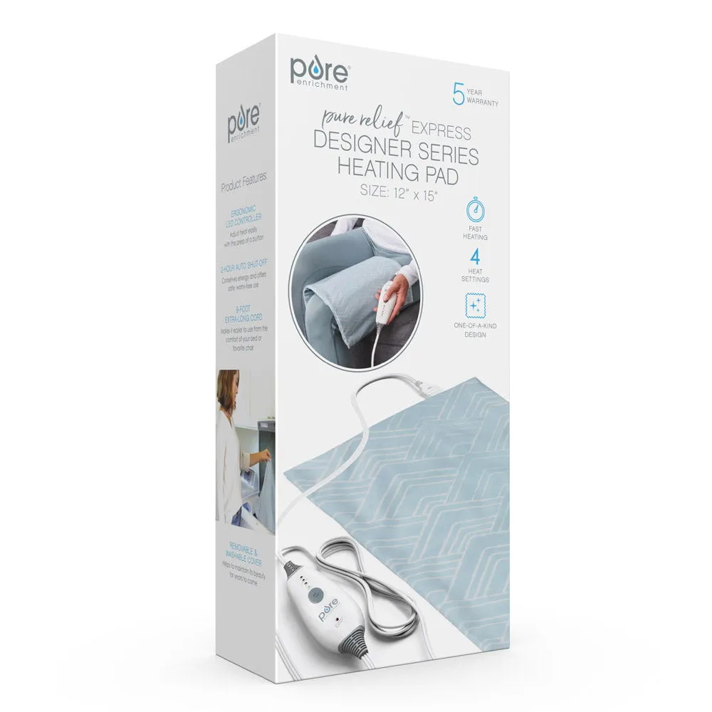 PureRelief Express Designer Series Heating Pad 12" x 15"