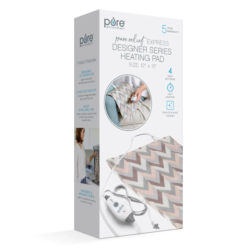 PureRelief Express Designer Series Heating Pad 12" x 15"