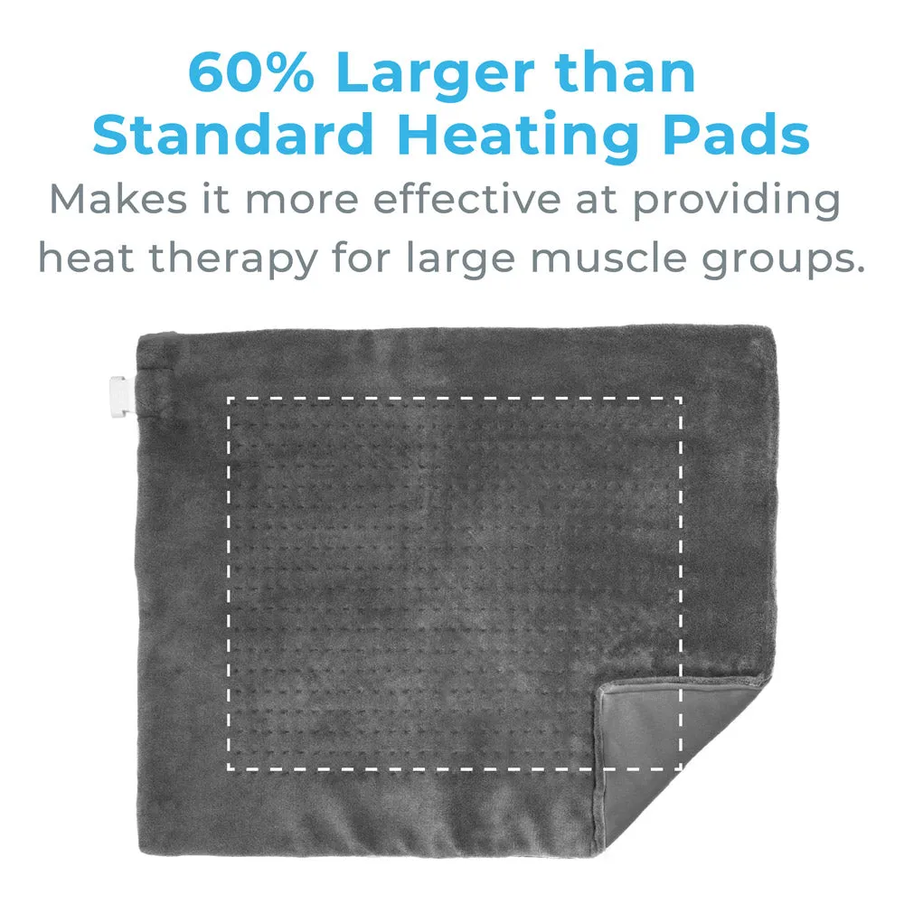 PureRelief XXL Ultra-Wide Microplush Heating Pad