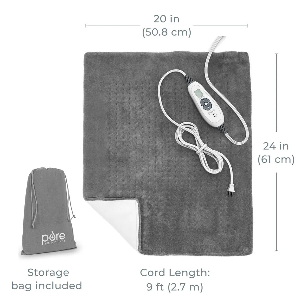 PureRelief XXL Ultra-Wide Microplush Heating Pad