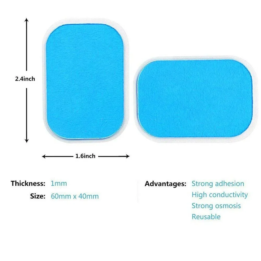 Replacement Gel Pads 10 Pack for Electric Abs Muscle Stimulator Devices
