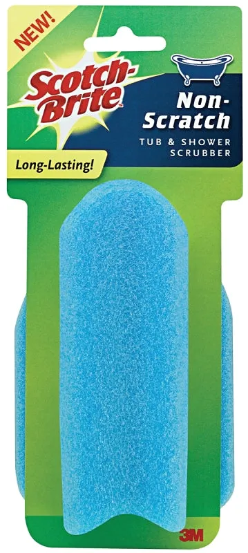Scotch-Brite 549H Scrubber, 5-1/2 in L, 4 in W, Blue :EA: QUANTITY: 1