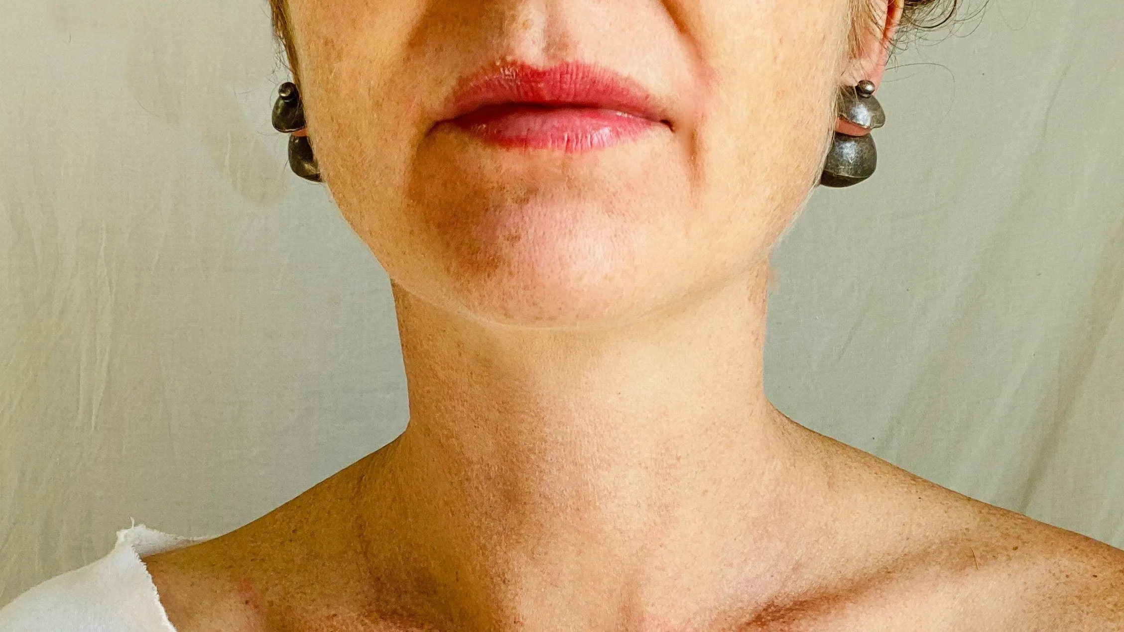 Silver Barbell Earrings. Thailand.