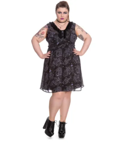 Spin Doctor Plus Size Shadow of Zennor Mini Dress