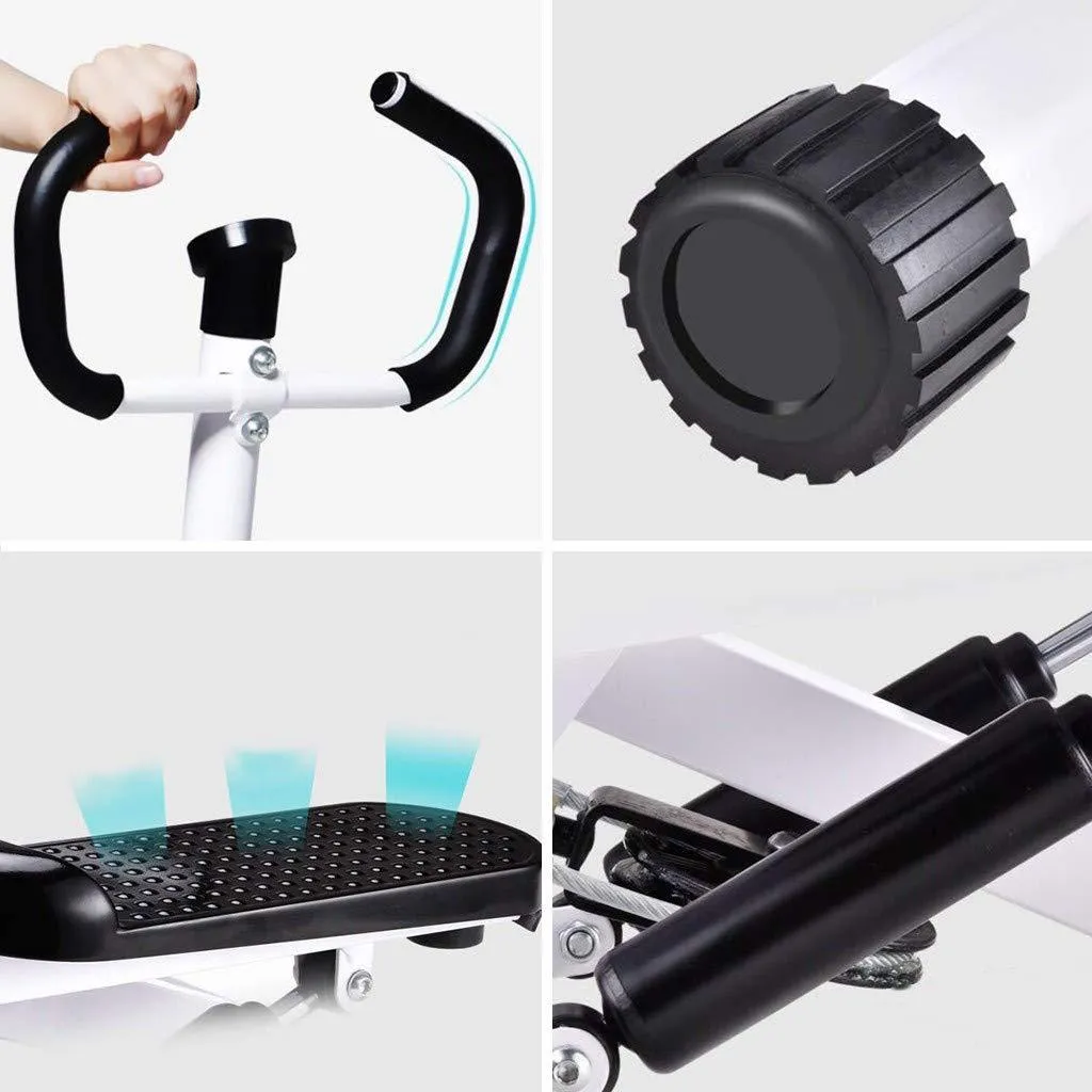 Step Fitness Machines Household Mute Armrest Multi-Function Exercise Sports Stepper Trainer Machine Resistance Bands LCD Monitor Air Climber【Ship from USA】