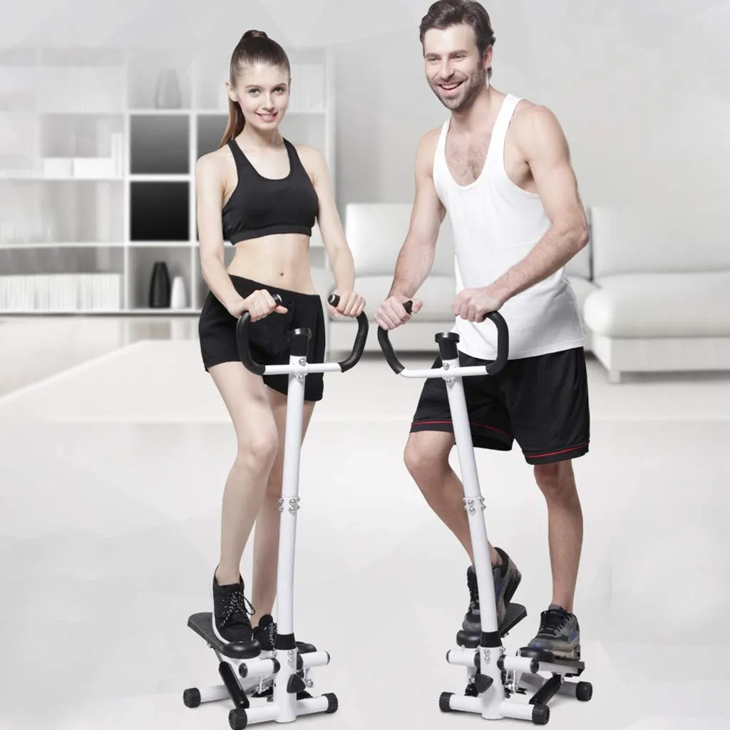 Step Fitness Machines Household Mute Armrest Multi-Function Exercise Sports Stepper Trainer Machine Resistance Bands LCD Monitor Air Climber【Ship from USA】