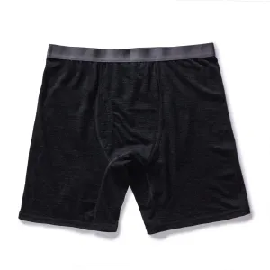 The Merino Boxer in Heather Black