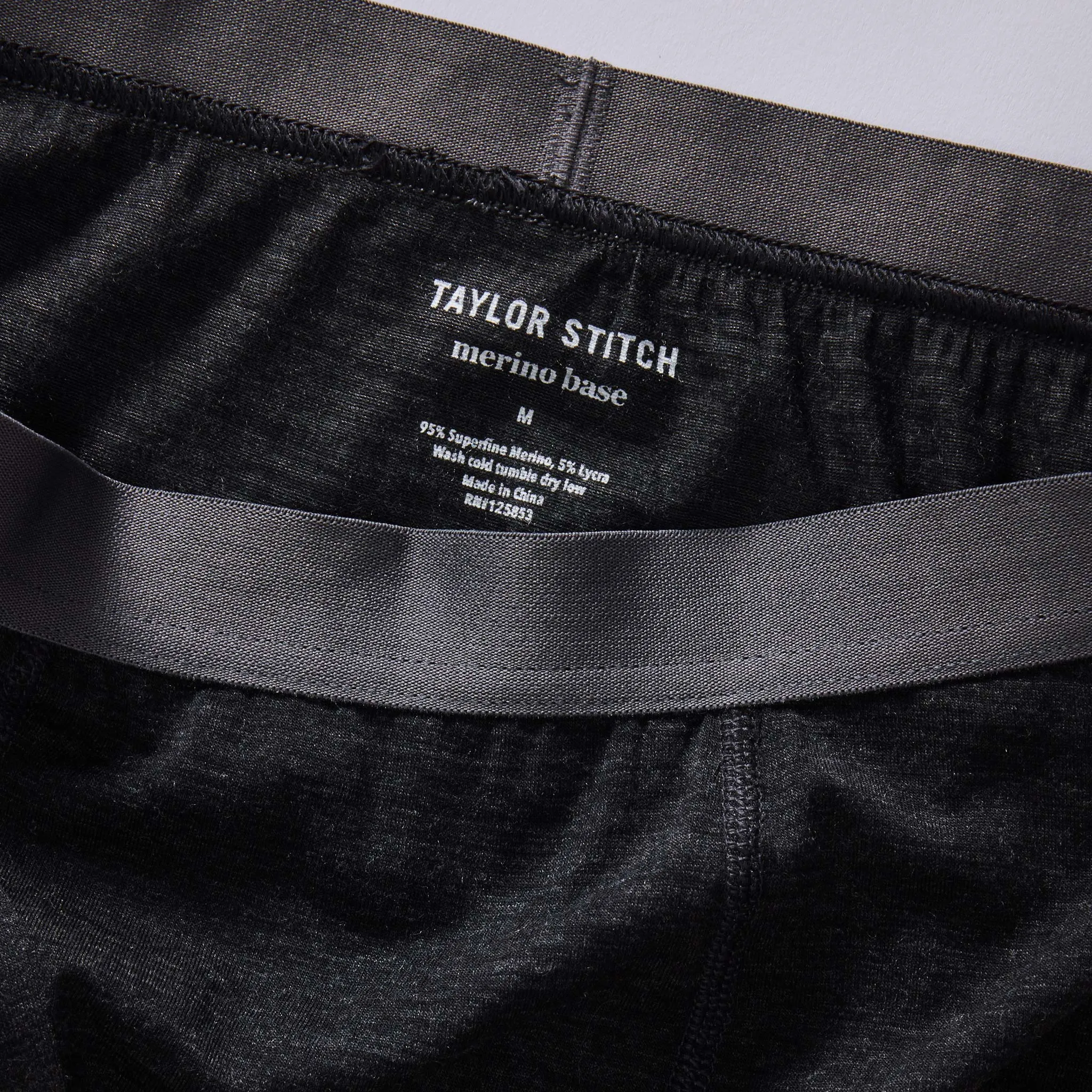 The Merino Boxer in Heather Black