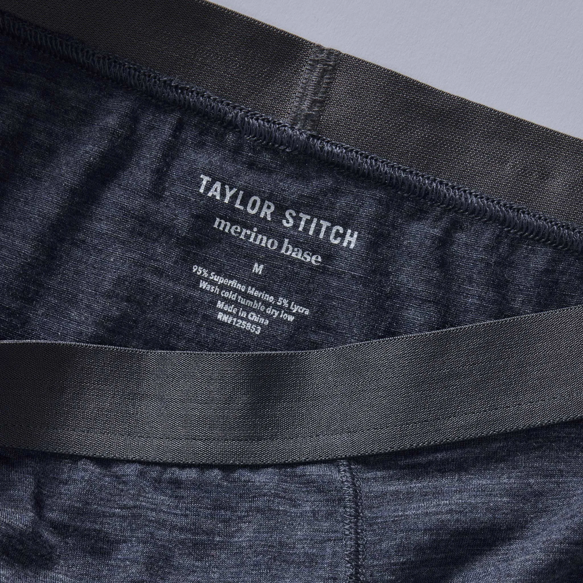 The Merino Boxer in Heather Navy