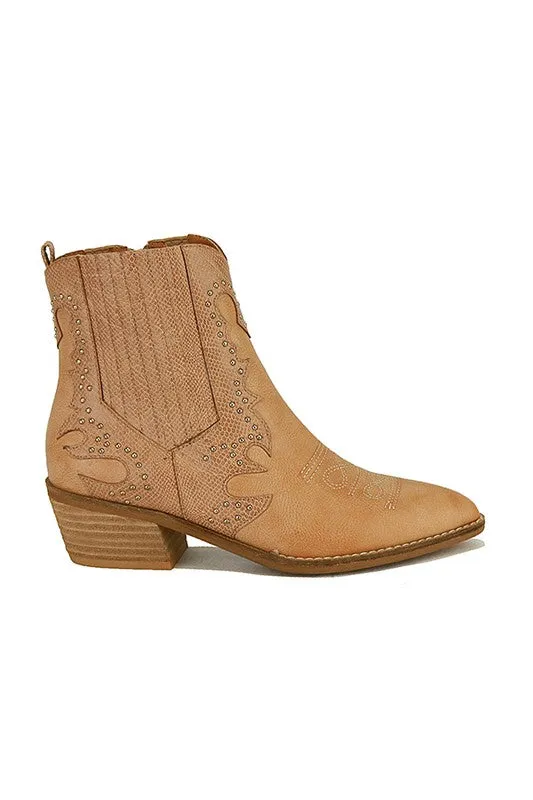 Tina Studded Mini Cowboy Boot