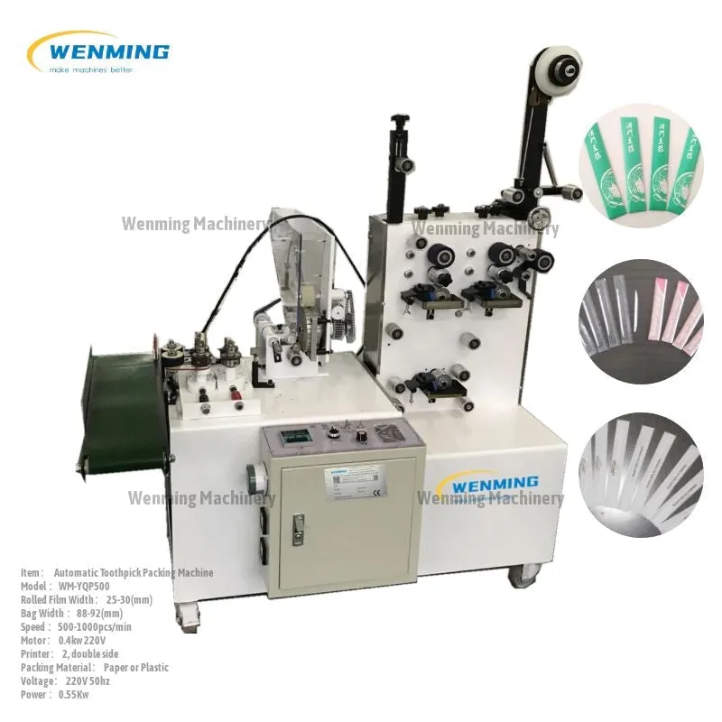 Toothpick Manufacturing machine Automatic Packing