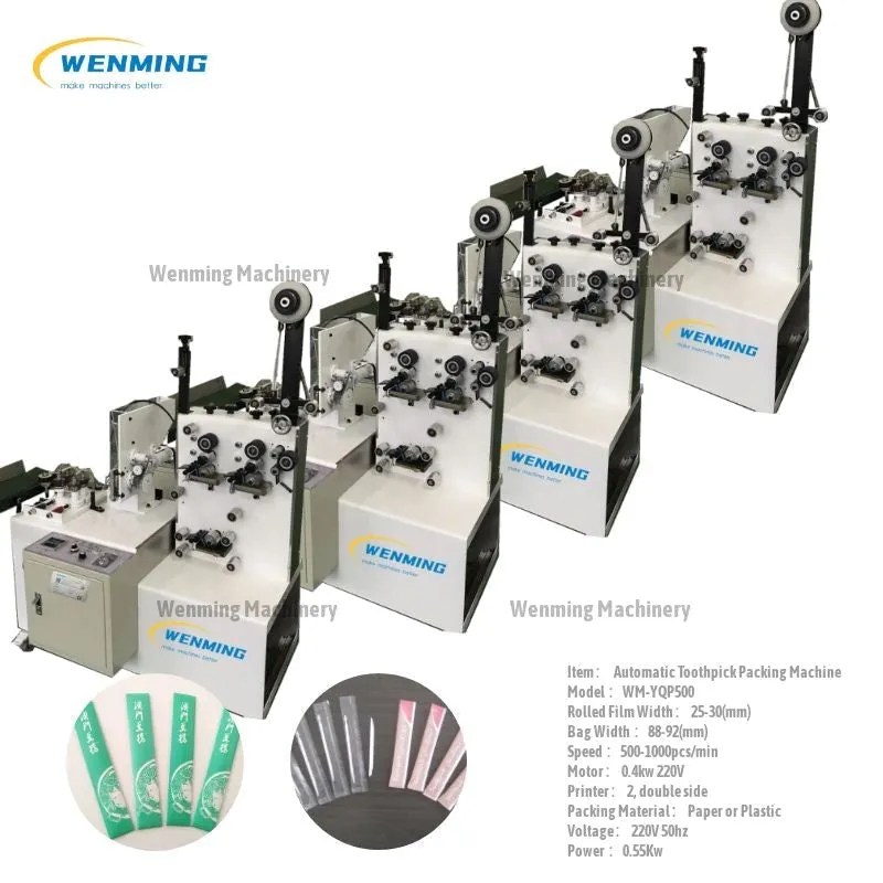 Toothpick Manufacturing machine Automatic Packing