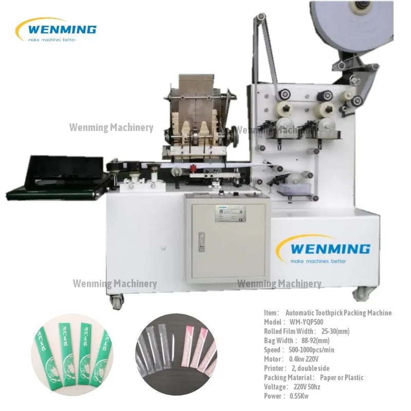 Toothpick Manufacturing machine Automatic Packing