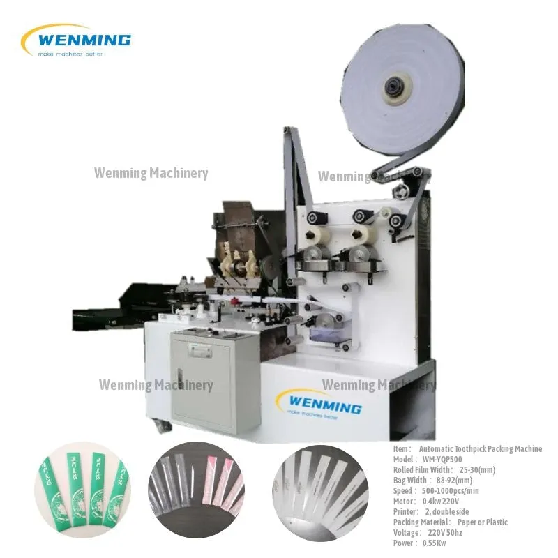 Toothpick Manufacturing machine Automatic Packing