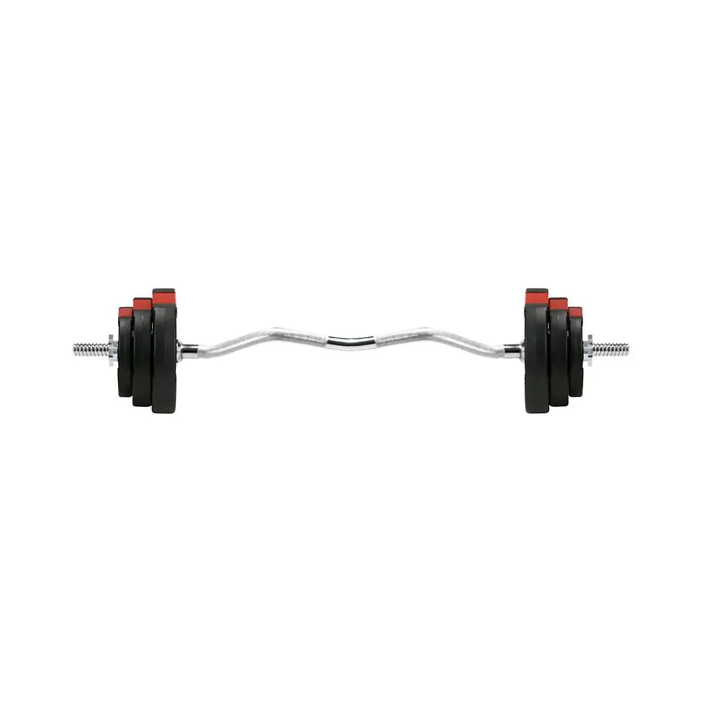 Optimized 25kg Tri-Grip EZ Barbell Set for Weightlifting - Enhanced Grip Technology