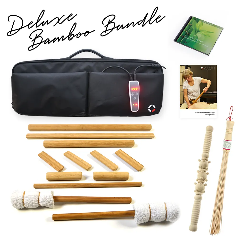 VULSINI Deluxe Bamboo Massage Bundle