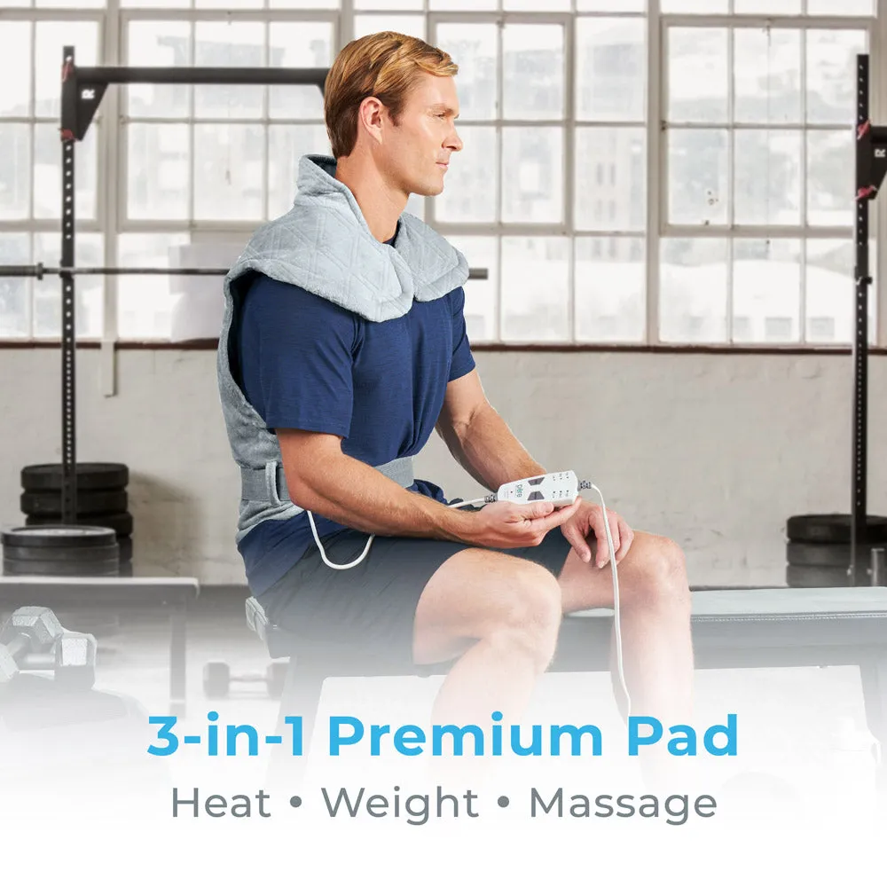 WeightedWarmth™ 3-in-1 Back & Neck Heating Pad