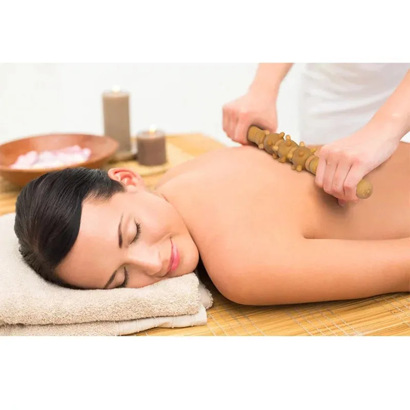 Wooden Muscle Roller Stick (33cm)