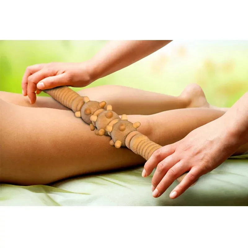 Wooden Muscle Roller Stick (33cm)