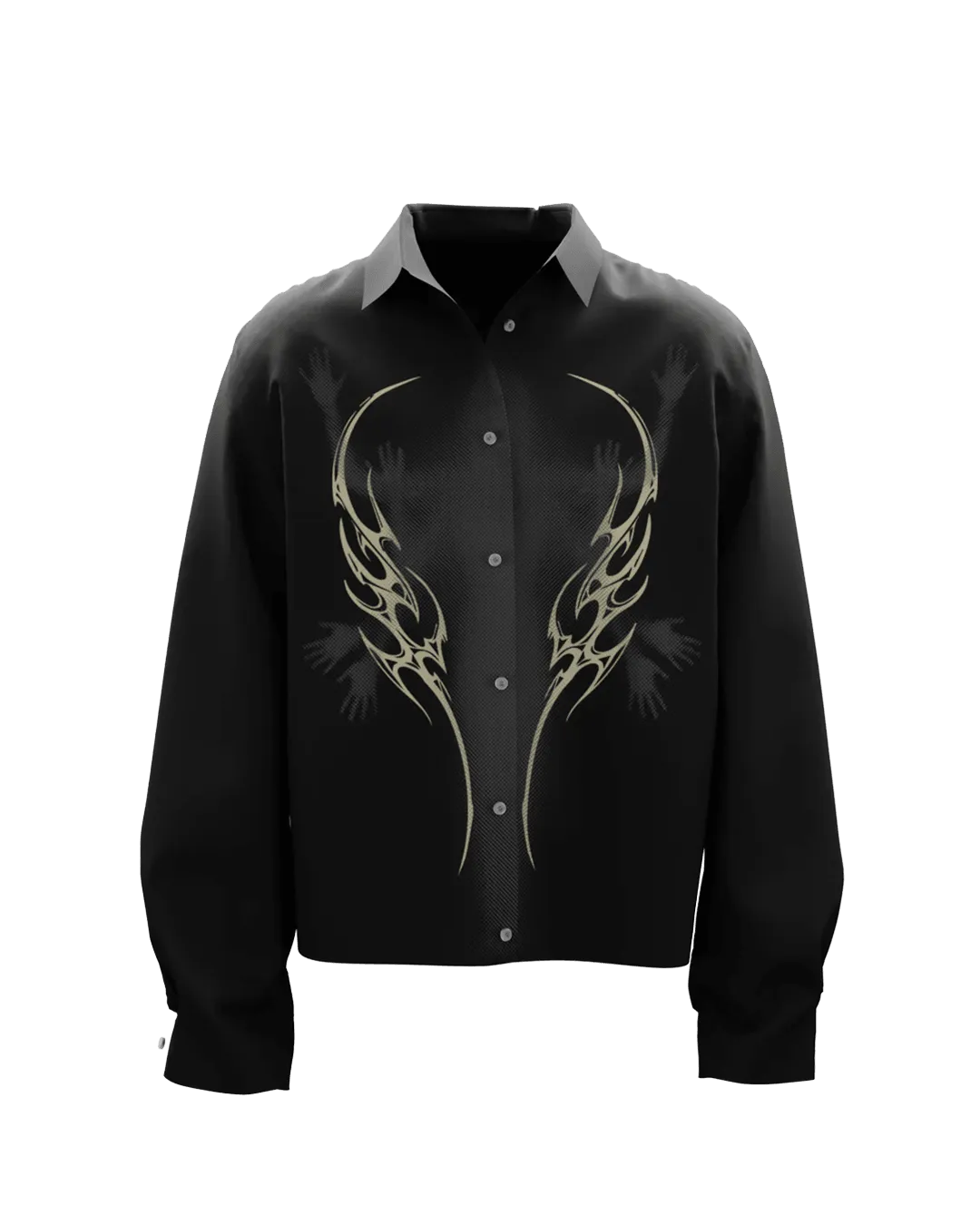 Wraith Boxy Black Oversized Shirt