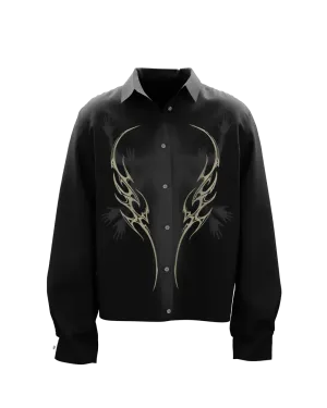 Wraith Boxy Black Oversized Shirt
